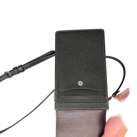 Coach black leather north south crossbody bag CM235 - Picture 8 of 13